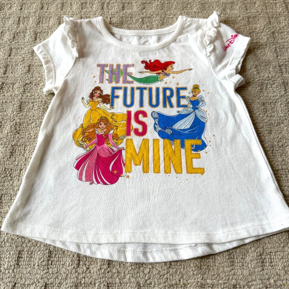 Disney - Girls - Princesses - Future is Mine - Short Sleeve Shirt - 4T